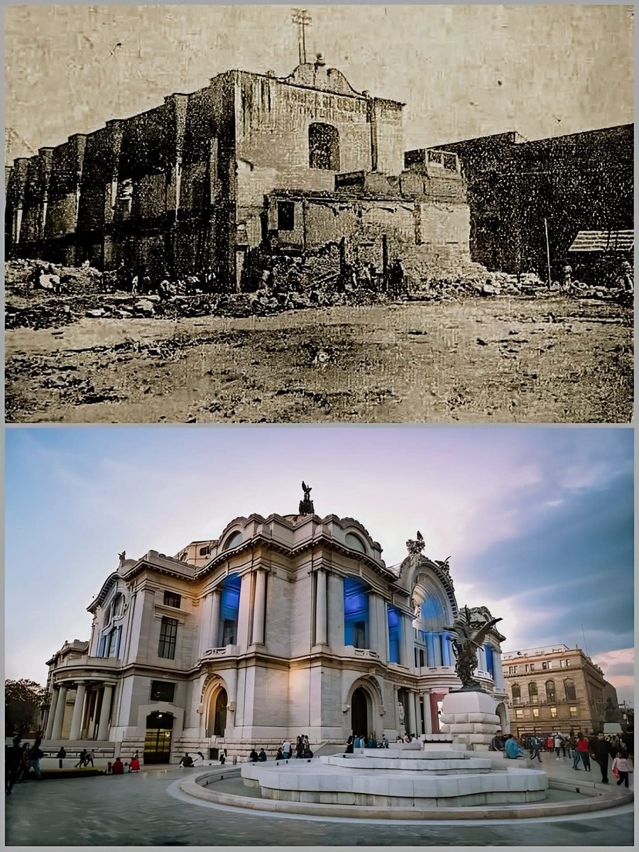 En el predio que hoy ocupa el hermoso Palacio de Bellas Artes estuvo el Convento de Santa Isabel, fundado hacia 1601 por Doña Catalina Peralta vda de Don Agustín Villanueva y Cervantes...

Durante las excavaciones para la cimentación del Palacio de Bellas Artes fueron encontrados