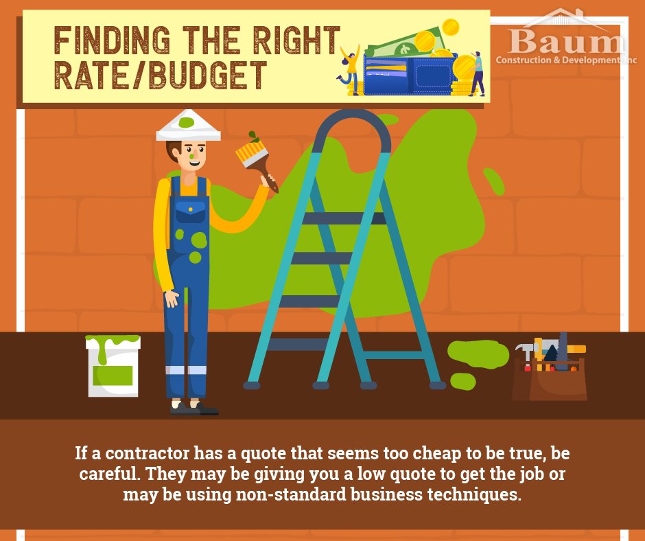 BaumConstruct's tweet image. Finding The Right Budget - Think &quot;Watch-out for Low-Ball Quotes&quot;. Check-out sbee.link/7mh6nwjxt9 Tag someone who&apos;s thinking of remodeling. #generalcontractor #homeremodeling #homerenovation
