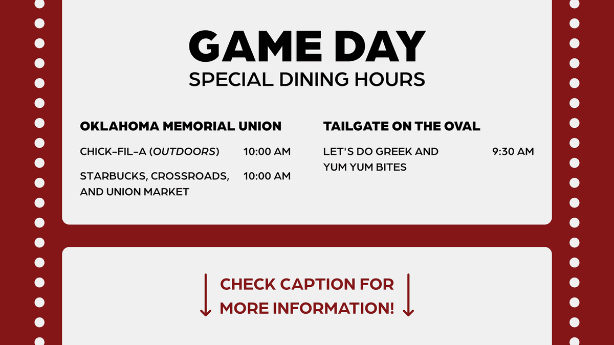 OU Campus Dining tweet media
