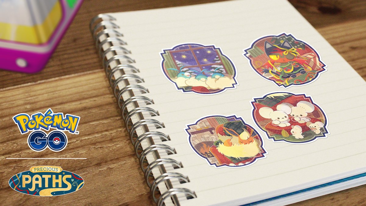 Eğitmenler, bunları toplamayı unutmayın! 🤩

#PokemonGO'da PokéDurakları döndürerek, Hediyeleri açarak ve oyun içi mağazadan satın alarak temalı çıkartmaları edinebilirsiniz!