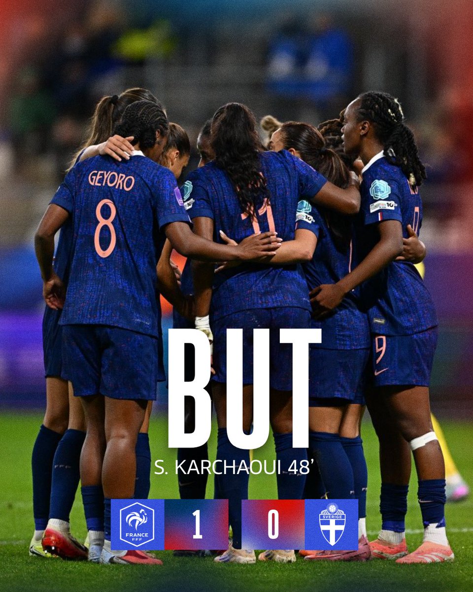 Penalty transformé par <a href="/SakinaKarchaoui/">Sakina Karchaoui</a> !! 🤩
Les Bleues mènent 1-0 💪

#FRASUE