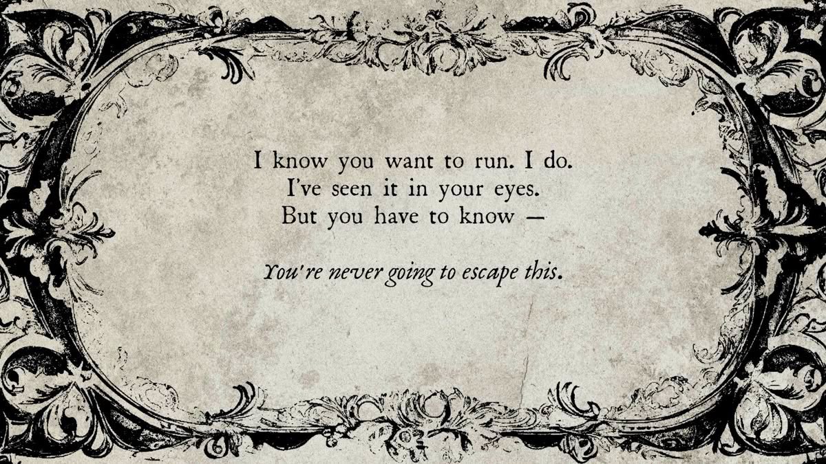 you’re never going to escape this