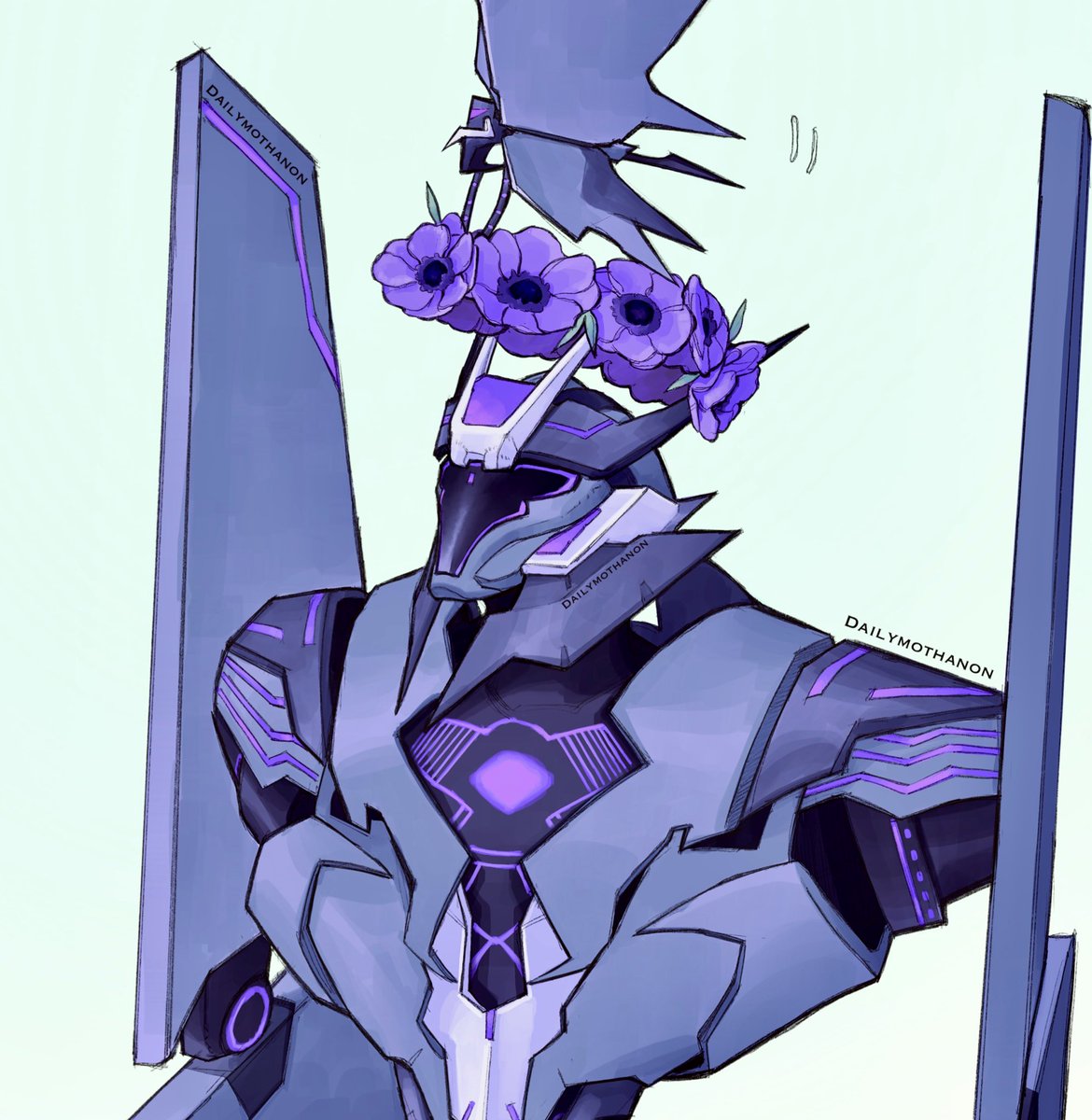 whyryouhere091's tweet image. A flower crown for mama!! Who is ever so diligent and elegant (and weird and kinda creepy but like in the best way) 
#Transformers #transformersprime #soundwave #laserbeak