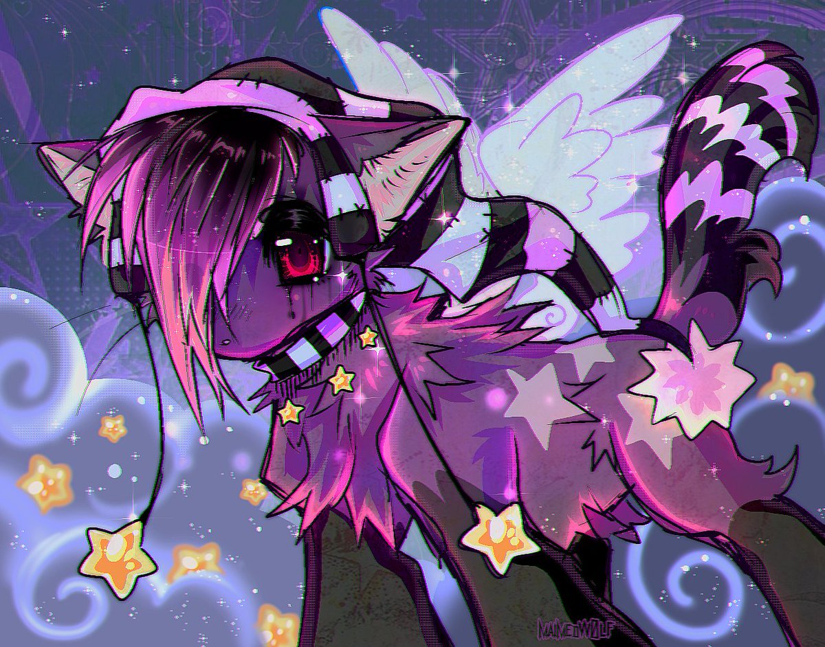 MAIMEDW0LF's tweet photo. Redrew this ancient OC of mine from 2004!
🫐🌙🌃💫💜 https://t.co/LYWxVuwIZ0