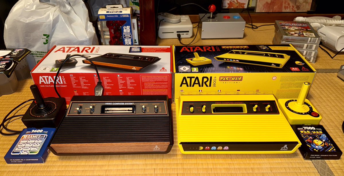 henlyh's tweet image. おはようございます😃
いよいよ今日は「第2回デジスポISESAKIフェス」です！
皆様のご来場をお待ち致しております！😊
昨日、ATARI2600＋パックマンエディションが届きましたー！
コントローラーがワイヤレスになったんですねー！😊
#レトロコンシューマー愛好会
#ATARI2600