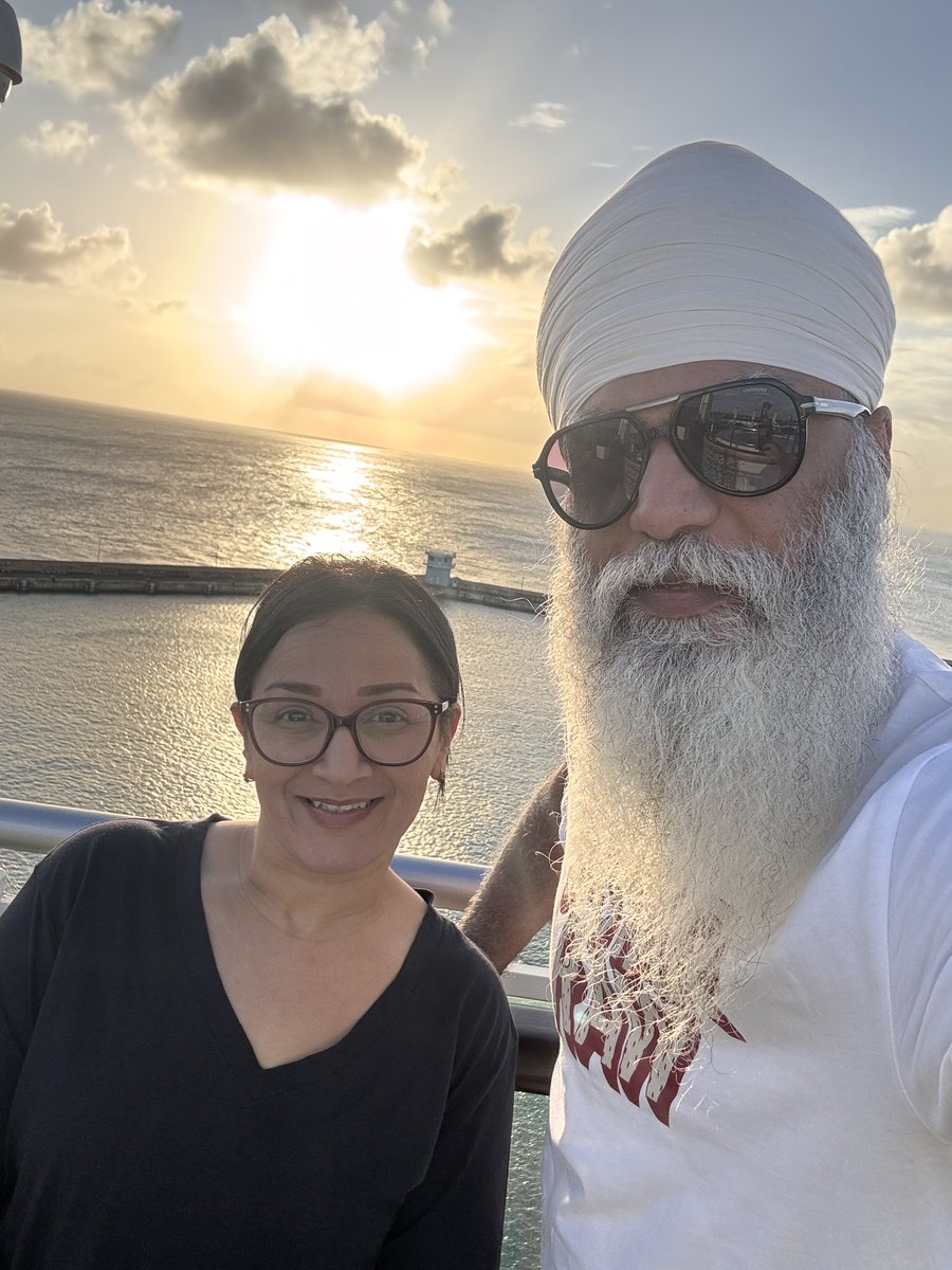 pedalsingh's tweet image. About to set sail in Barbados! 
On behalf of @PrideOfBritain and @pandocruises 🚢🌊☀️🌴