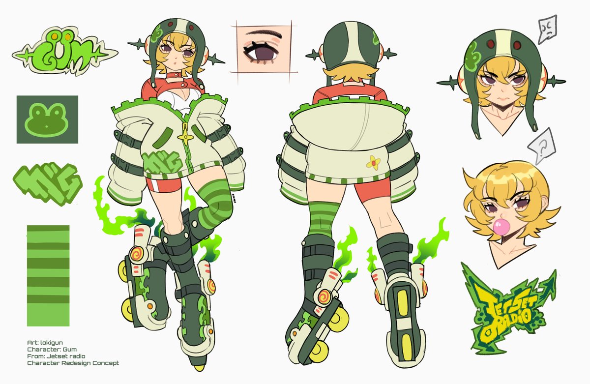 Jet Set Radio - Gum 🐸💚🛼
