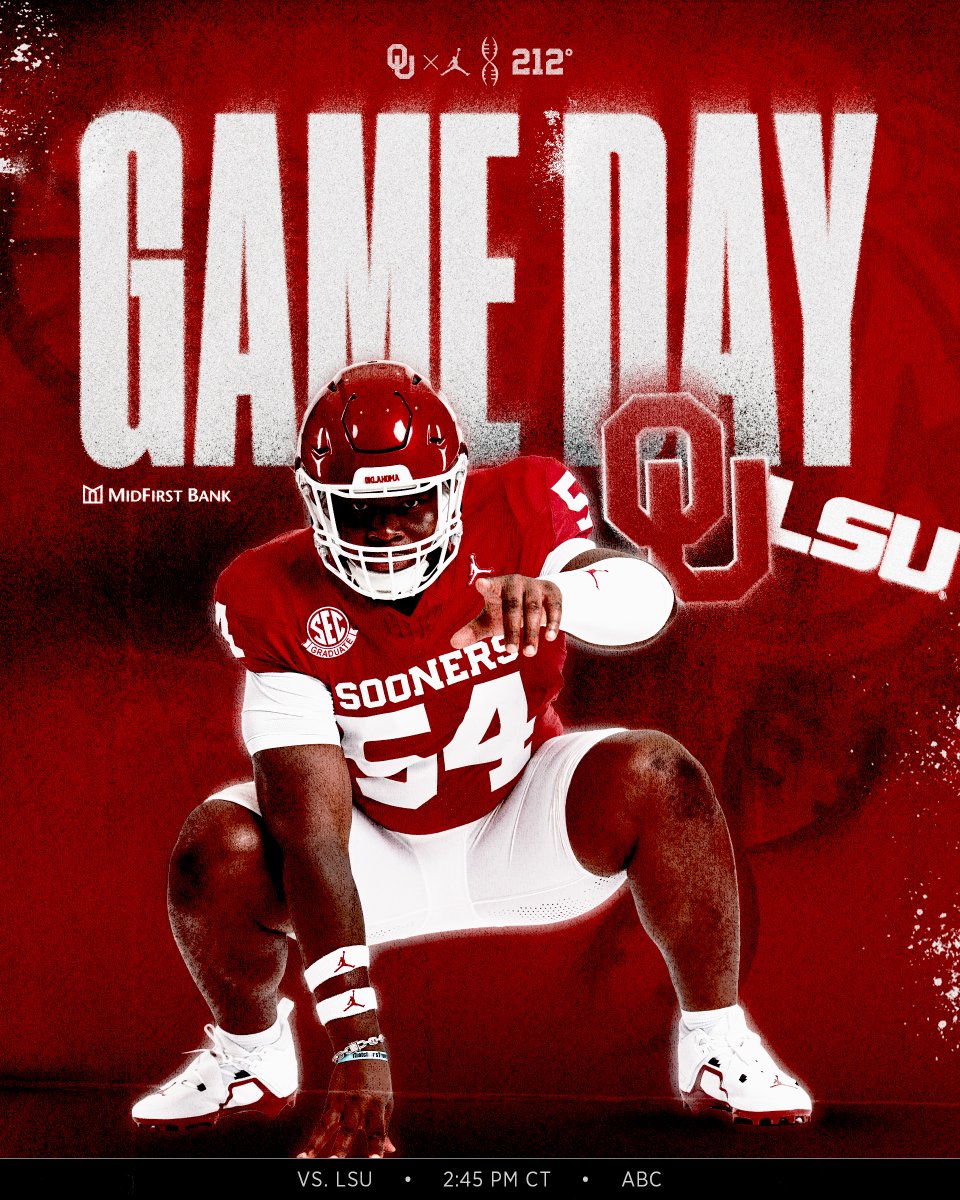 Week 14 vs. LSU

📍 Norman
🕝 2:45 PM CT
📺 ABC

<a href="/officialfeb_54/">Febechi Nwaiwu</a> | <a href="/MidFirst/">MidFirst Bank</a>