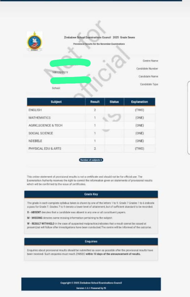 In 2024 I was approached by a 11 yr old boy who was homeless &amp; a school dropout. facebook.com/share/p/1JCqux…
I posted his story pple helped his fees from grade 4-7  fully paid ,here are his grade 7 results .Uniforms &amp; stationary bought, 
I'm appealing for help so he can go to sec