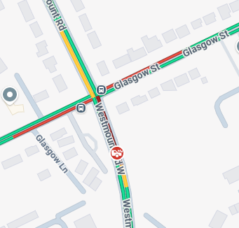 NewsRadioKIT's tweet image. Collision reported on Westmount Road at the intersection of Glasgow Street.

Recommend avoiding the area if possible.