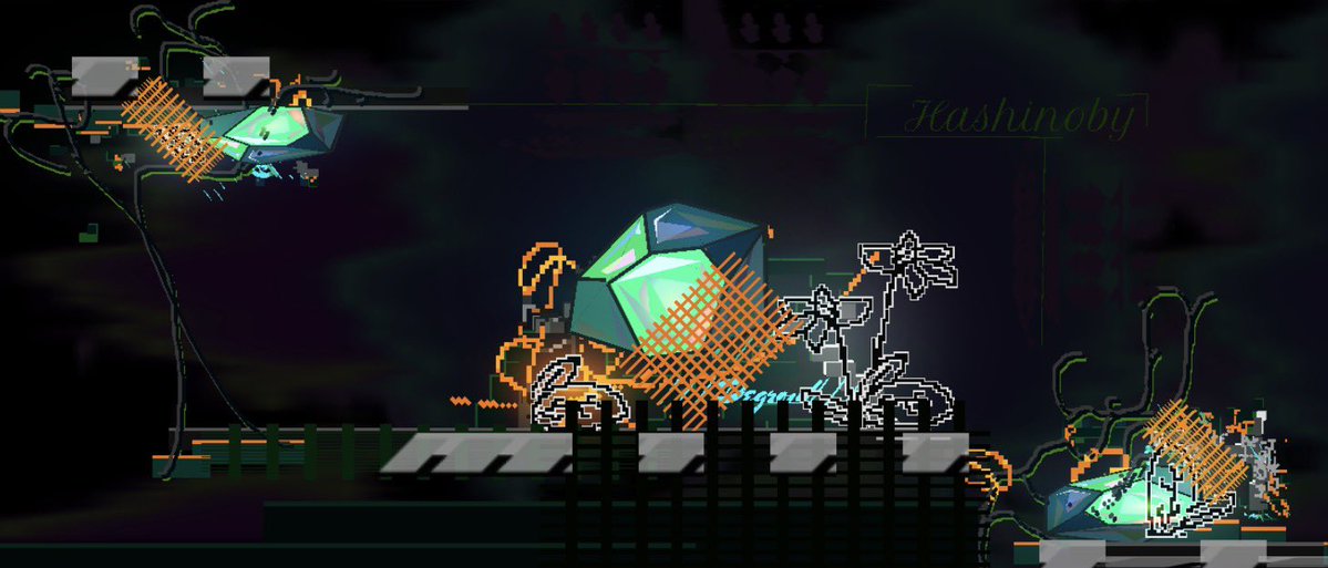 Hashinoby's tweet image. 15min freestyle block design