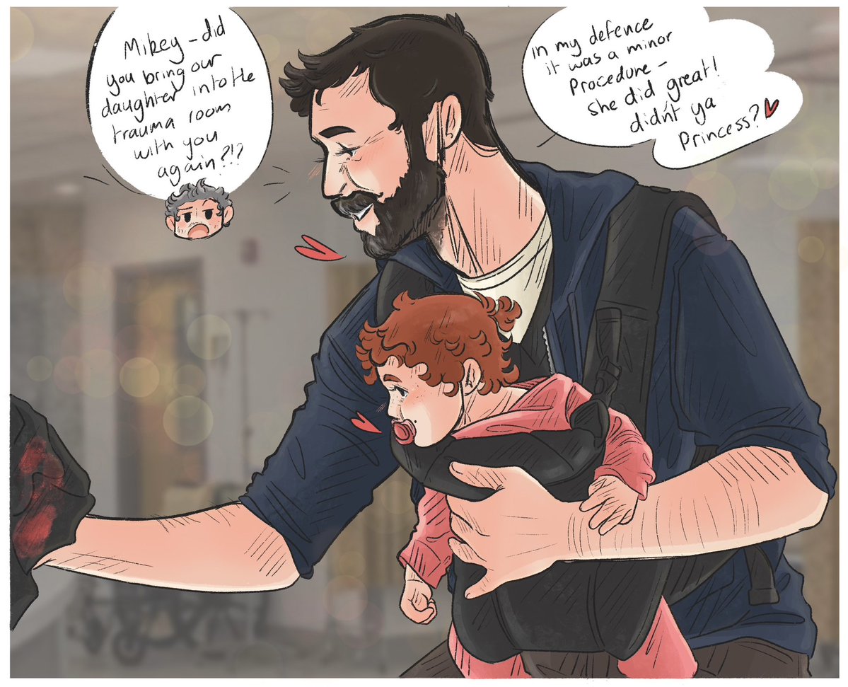 natendo_art's tweet image. Robby’s little assistant 💕

The man is built to multitask 😂 isn’t this exactly what a baby sling is for? 😂🙏🏻

#thepitt #thepittfanart #michaelrobinavitch #jackabbot #rabbot