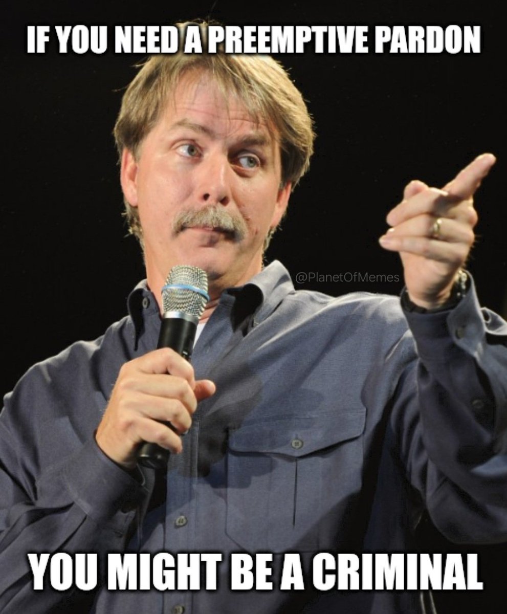 PlanetOfMemes's tweet image. Preemptive pardons should not even exist.