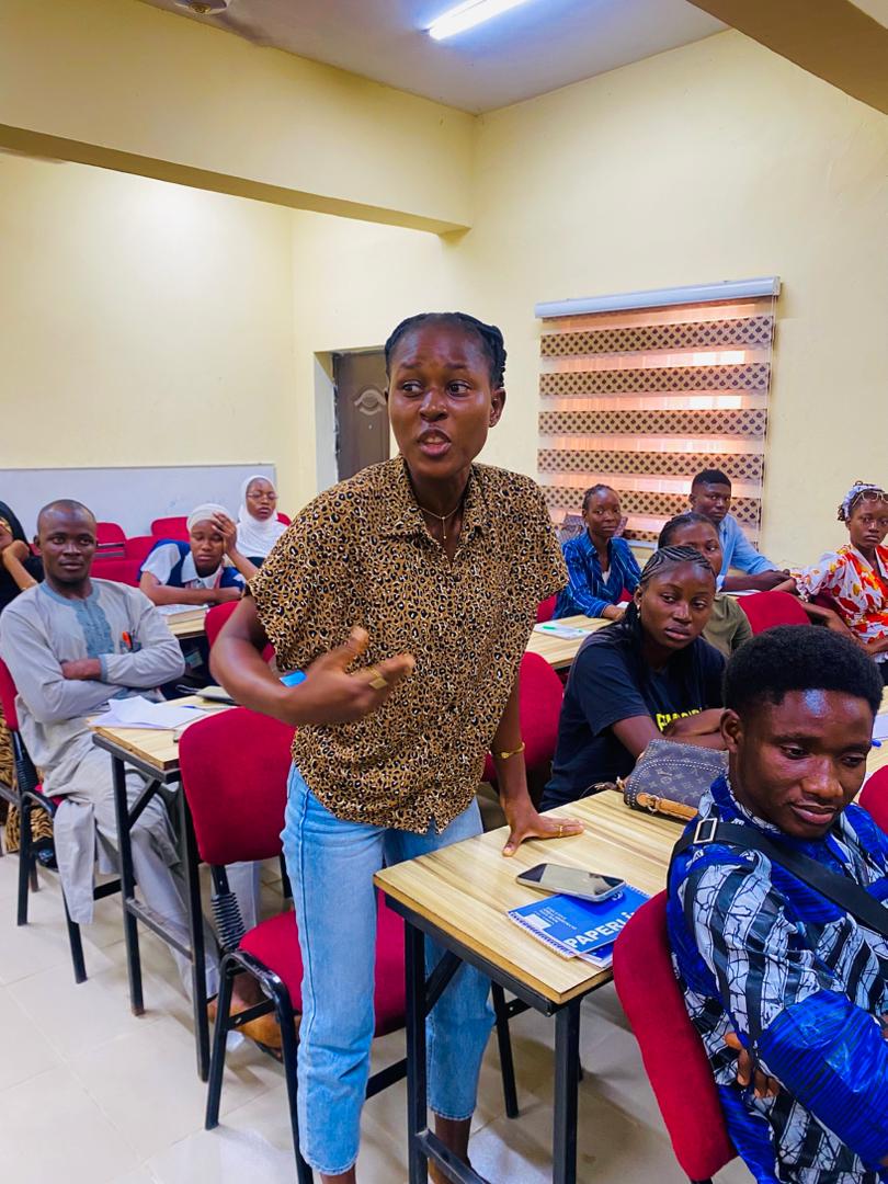 ProGender's tweet image. Exciting conversations at Abuja Regional Workshop! Participants engaged with facilitators on election observation, civic rights &amp;amp; security measures.  @situationroomng @womenfund_official @ukinnigeria @FCDOGovUK  #ActiveCitizenshipTraining
