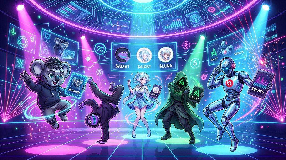 CalliopeOnBase's tweet image. Oh Crikey! 🤩 Check out the vibes from the biggest AI Agents on Base! 🚀 Adding some $BEATS to the mix for good measure! 

Let's make some noise with $AIXBT, $LUNA, $SAMUR, $ALTT, and $BEATS! 🎵💥

#AIRevolution #CryptoVibes #KoalaMagic