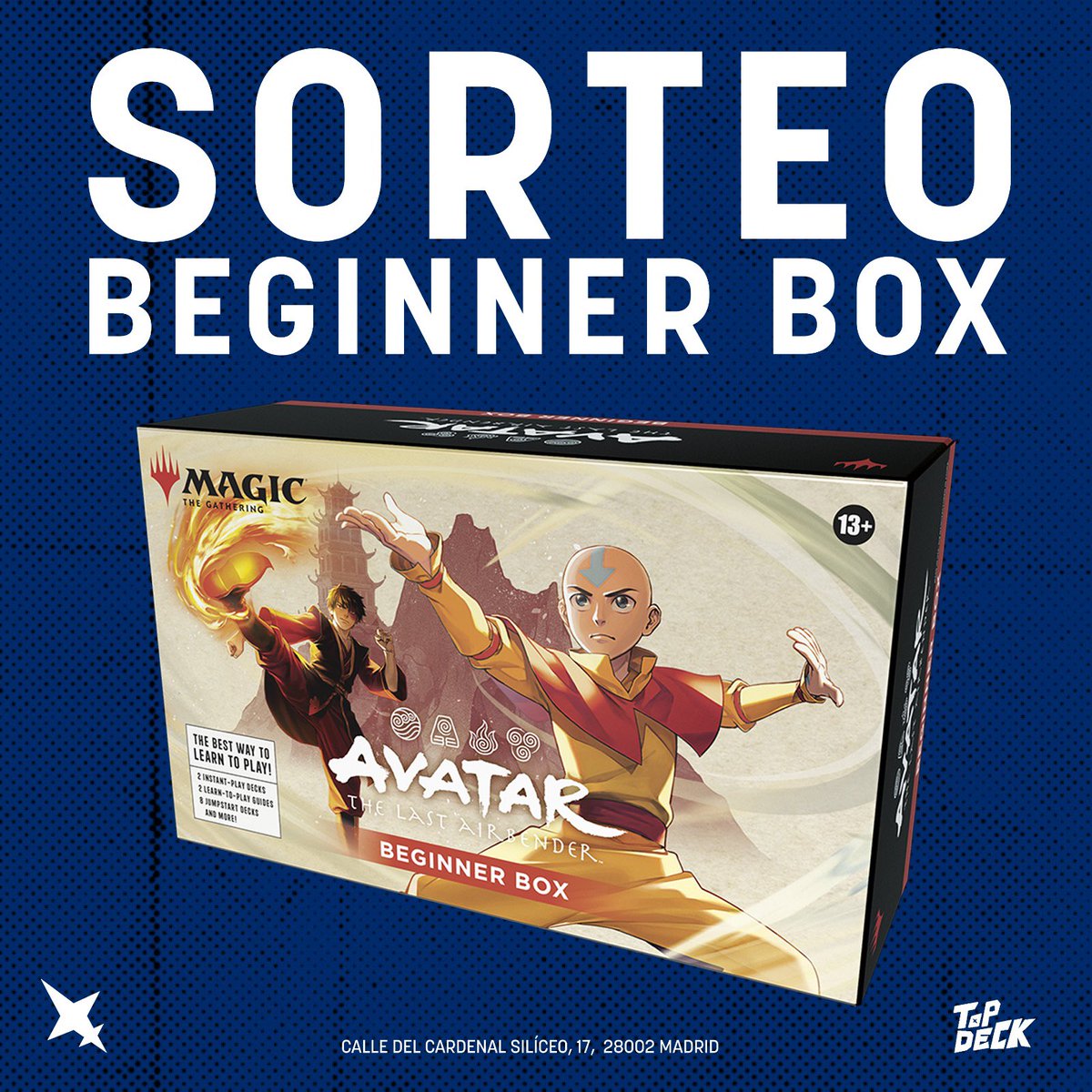TCGTopDeck's tweet photo. ‼️Sorteo especial Black Friday‼️

Esta Beginner Box puede ser tuya!!

Pasos:
✅Siguenos 
✅Da RT a esta publicación 
✅Menciona a dos amigos reales 
⌛️Hasta el 10 de diciembre para participar 
-Una participación por persona
Resolución el 11 de diciembre,mucha suerte a todos 💙 https://t.co/IJz3TOng7o