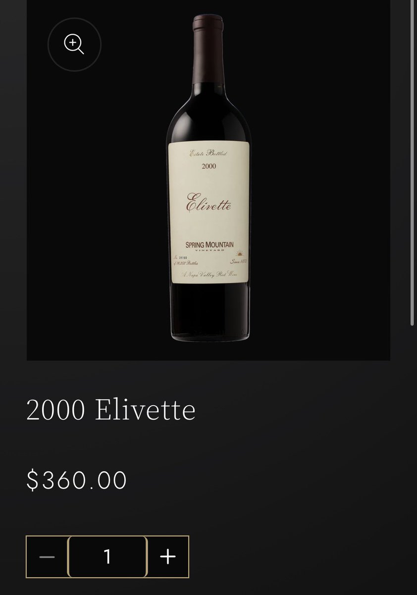 Pricerrors's tweet image. BLACK FRIDAY 92% OFF WINE

2000 Spring Mountain Elivette for $29 

Normally $360 retail and a 95 point vintage

Use link below for $10 off + free shipping

lastbottlewines.com/invite/aebdbca…