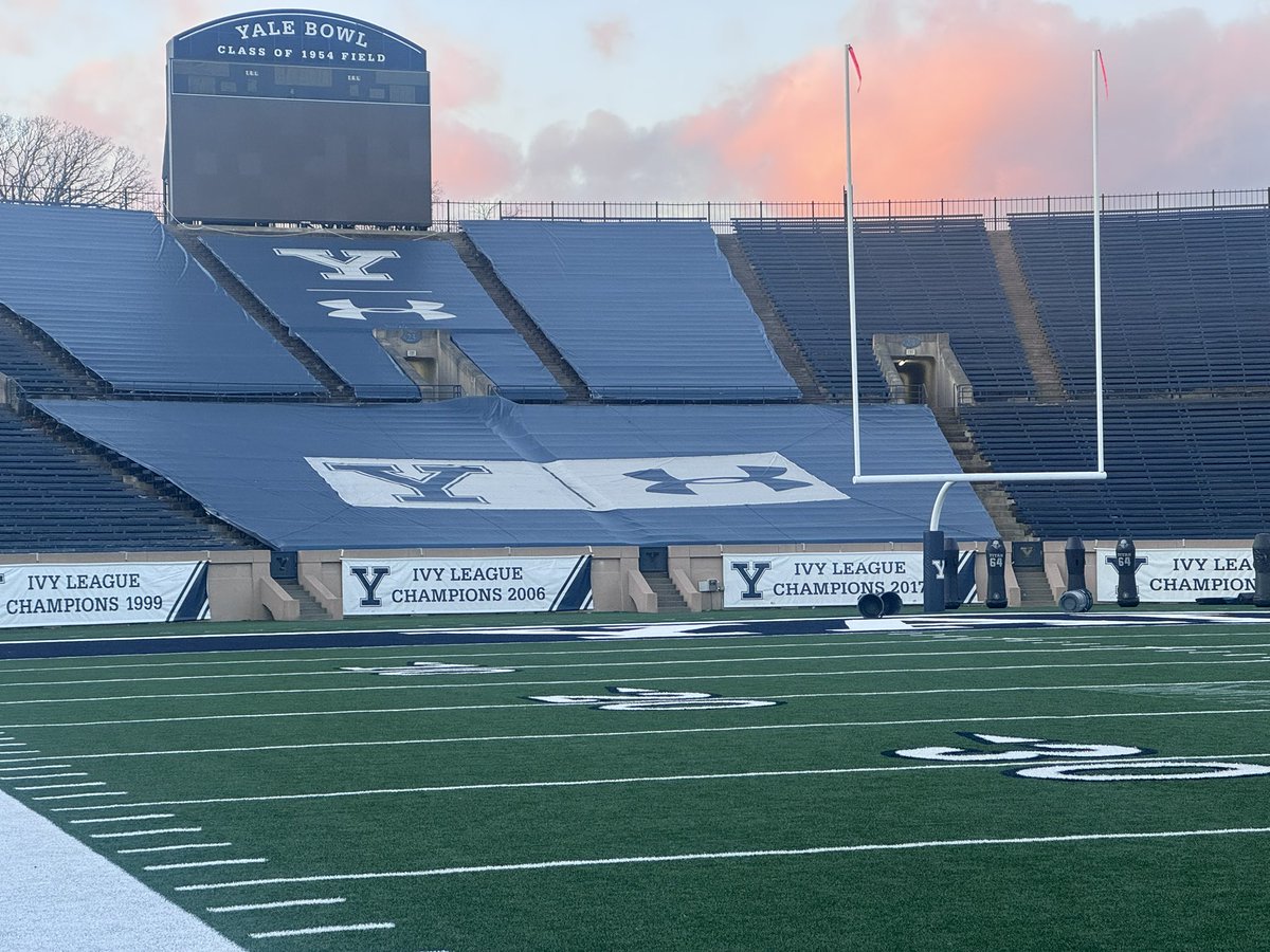 JohnPMcLaughlin's tweet photo. I got on the field of the Yale Bowl. The @nygiants played here from 1973-1974 while Giants Stadium was being built. They played the 1975 season at Shea Stadium. https://t.co/4e9gAqGQOY