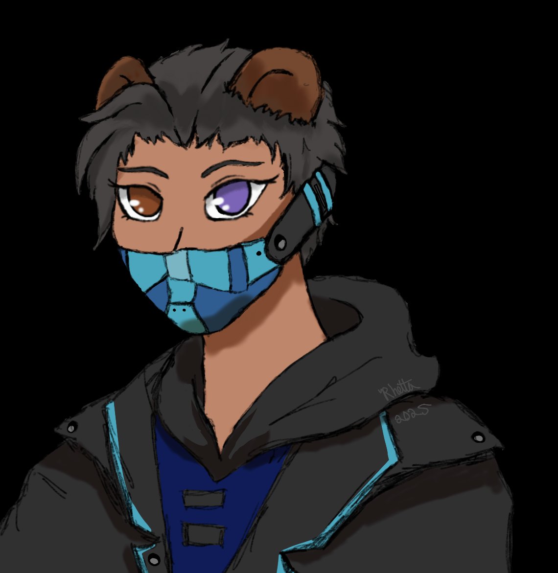 Rhettaliate's tweet image. I draw sometimes. I still have a lot to learn, but it is fun regardless!
This is a colored sketch of @Cocobearchavez !

(Do not use without permission!! Absolutely NO AI)
#art