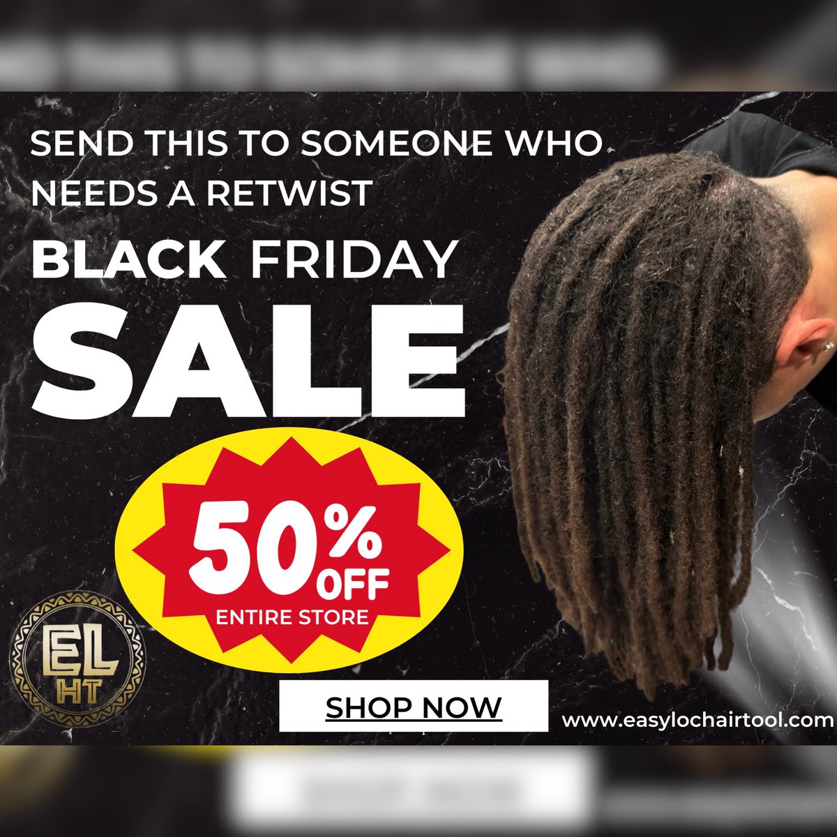 EasyLocHairTool's tweet photo. Black Friday Deals Are Live

ALL PRODUCTS AND TOOLS ARE NOW 50%OFF UNTIL FRIDAY, NOVEMBER 28TH, 2025 AT 11:59 PM

Luxury scalp oil is now 50% off

Luxury shampoo is also now 50% off

https://t.co/thSGql2EAq https://t.co/c63QHAJU14