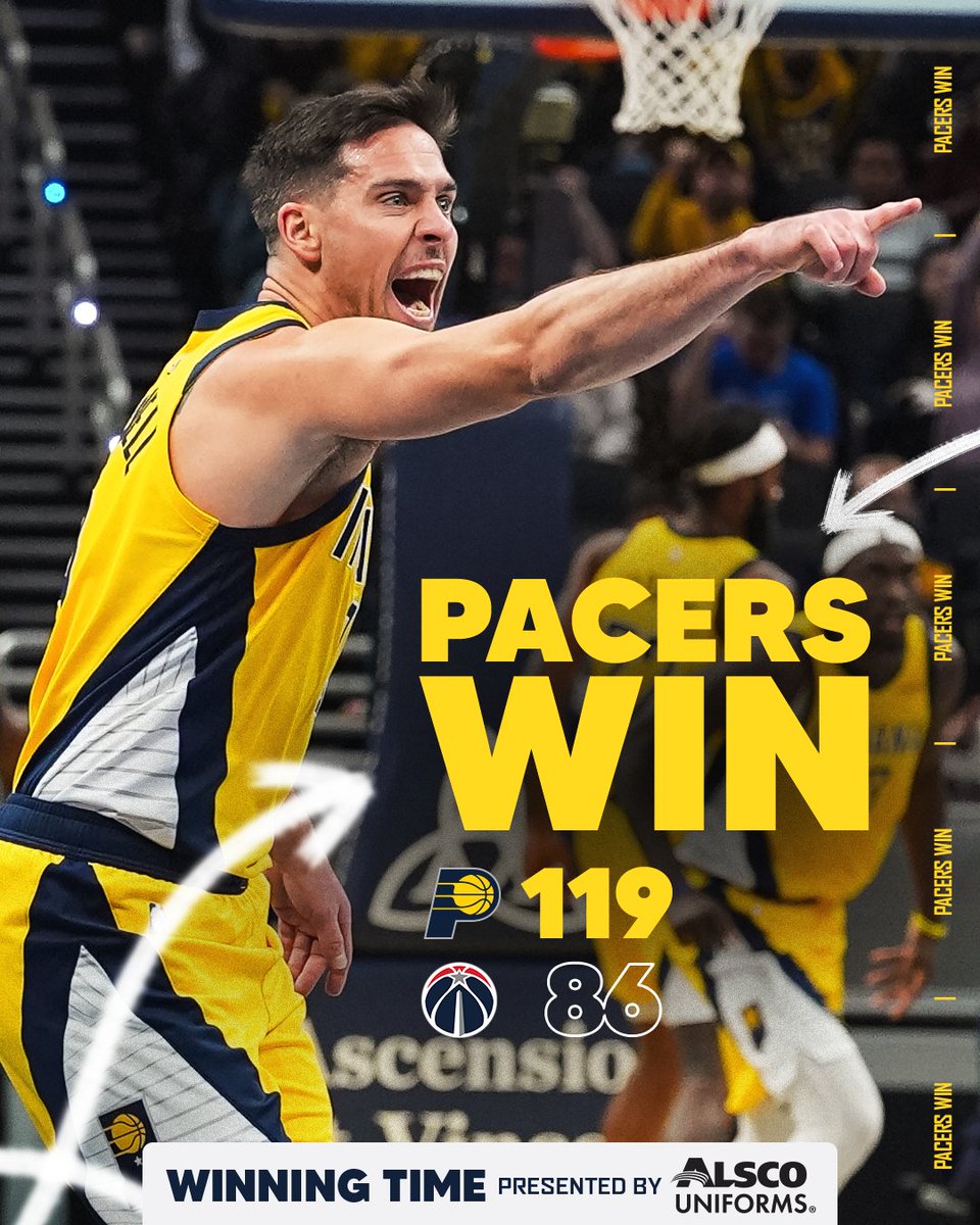 33-point dub to tip off the homestand 🔥
#PacersWin