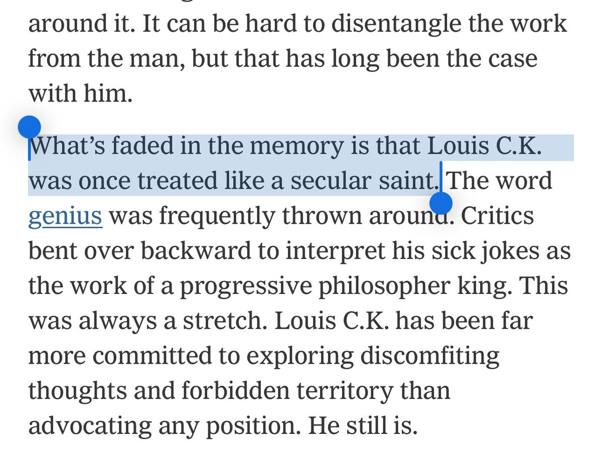 SonnyBunch's tweet image. Louis CK (and in particular his FX show, Louie) is like the human embodiment of Don Draper’s line: “It will shock you how much it never happened.” Just airbrushed out of the histories of the golden age of TV/best show lists. nytimes.com/2025/11/21/art…