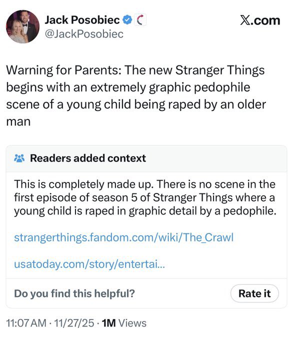 Jack Posobiec cooked up a fantasy he had about raping a young boy and then tried to pretend it was part of an episode of Stranger Things. 

<a href="/JackPosobiec/">Jack Posobiec</a> is SICK!!!