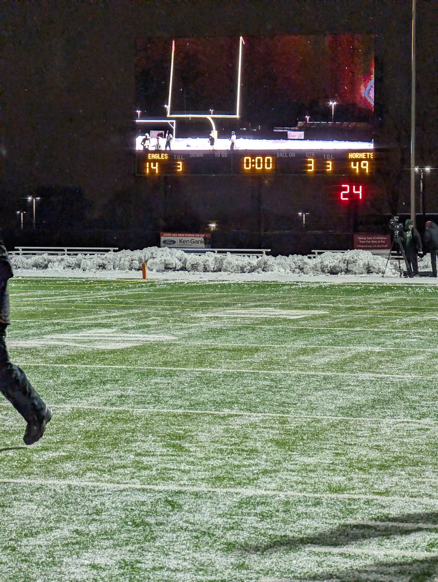 Down to the final quarter.

<a href="/kirtlandFB/">kirtlandFB</a> 49
<a href="/CCEaglefb/">Colonel Crawford Eagles Football</a> 14

<a href="/SportsKee1/">KeeOnSports</a> <a href="/FOX8FNTD/">FridayNightTouchdown</a>  <a href="/KirtlandHornets/">Kirtland Athletics</a> <a href="/kirtlandsports/">Kirtland Hornets</a> <a href="/KirtlandSchools/">Kirtland Schools</a> <a href="/hornetstatcrew/">Kirtland Hornet Stat Crew</a> <a href="/TheNest_CCHS/">Colonel Crawford Student Section</a> @cceaglebands <a href="/OfficialOHSAA/">OHSAA SPORTS OFFICIAL</a> <a href="/OHSAASports/">OHSAA Sports</a>

#NEOPS #OHSAA #OHSAAFootball #DivisionVI #StateSemifinals