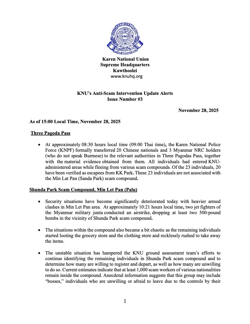 Karen National Union tweet media