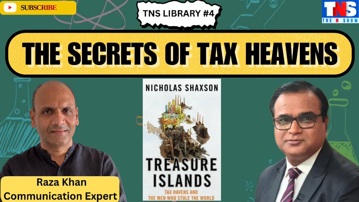 Welcome to The N Show – TNS Library Series
We dive deep into one of the most controversial and eye-opening books ever written — “Treasure Islands” by Nicholas Shaxson.” If you’ve ever wondered how black money, offshore banking, tax havens &amp; global corruption REALLY work, this