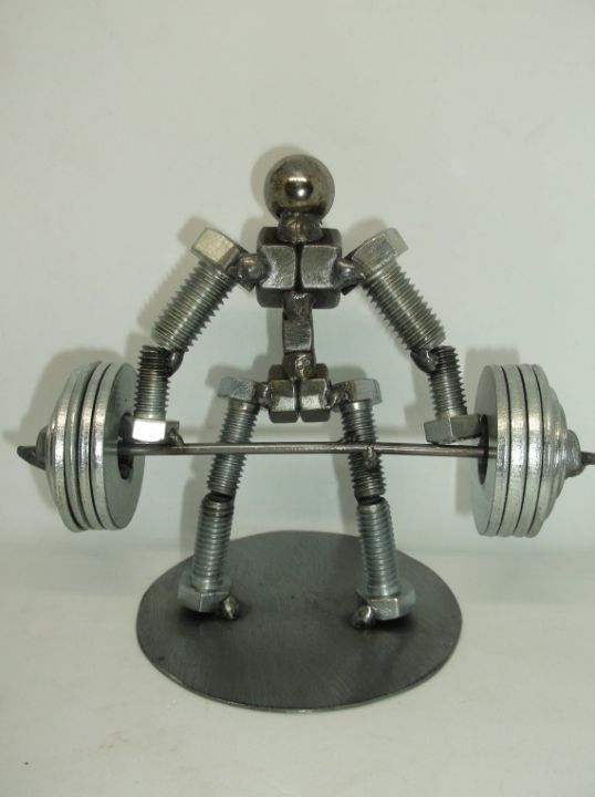 Creationswelded's tweet photo. Art of the Day! "4 Plates Deadlift Weight Lifter, Met". Buy at: https://t.co/WLNVDquDaM https://t.co/T2ShHw5Kx8