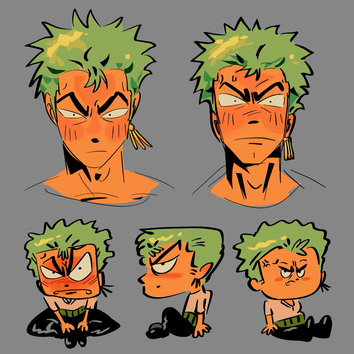 #zoro #ONEPIECE doodlinggghhee looks like the worlds ugliest labubu