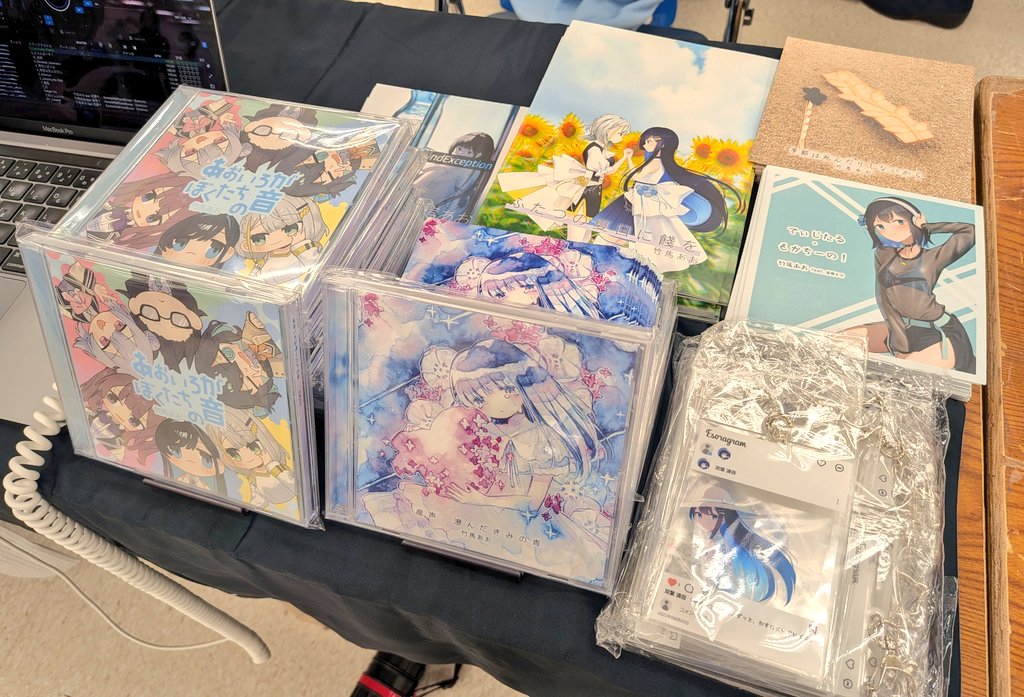 ボーマス61 設営完了しました！！ 今日は、最新4th Album『あおいろが