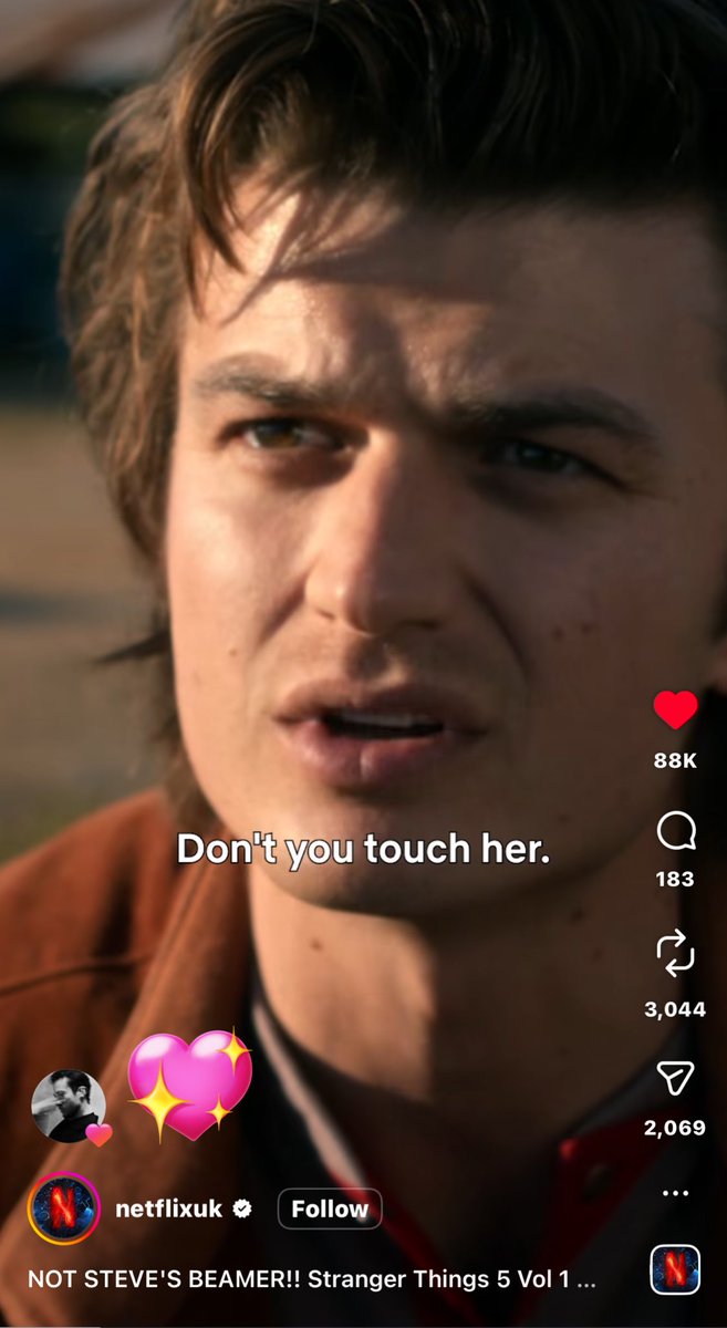 joseph liking this reel i cant stand him
