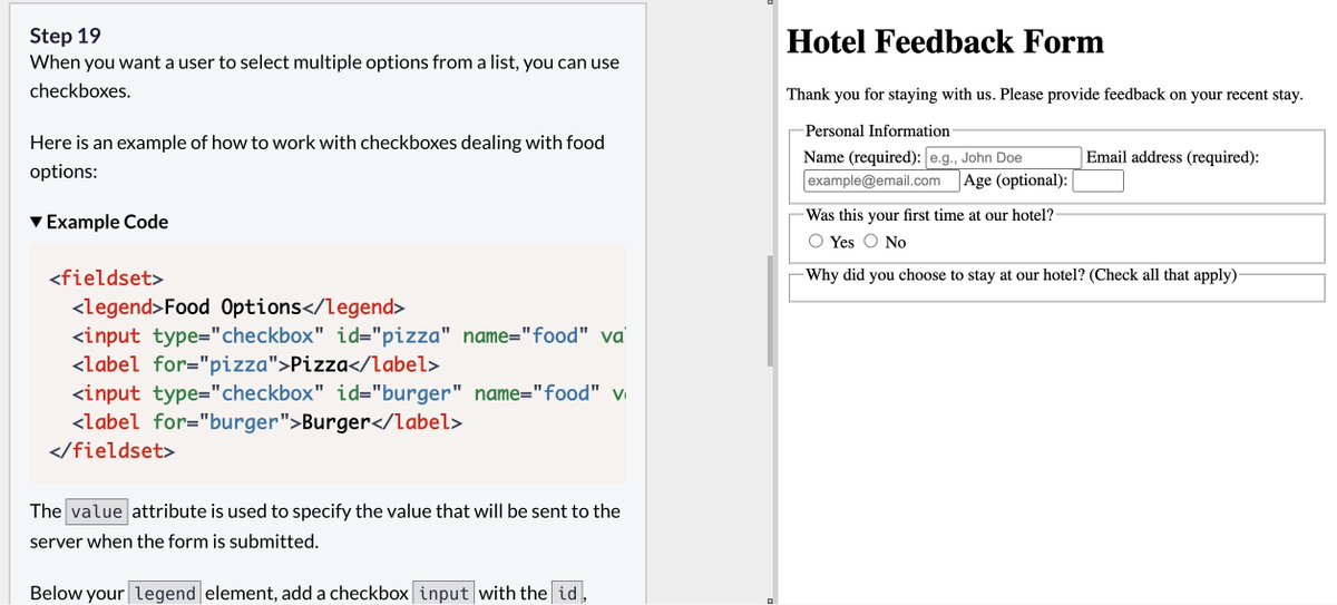 prasadmahes's tweet image. Day 58/100 of #100DaysOfCode

Making progress building a hotel feedback from