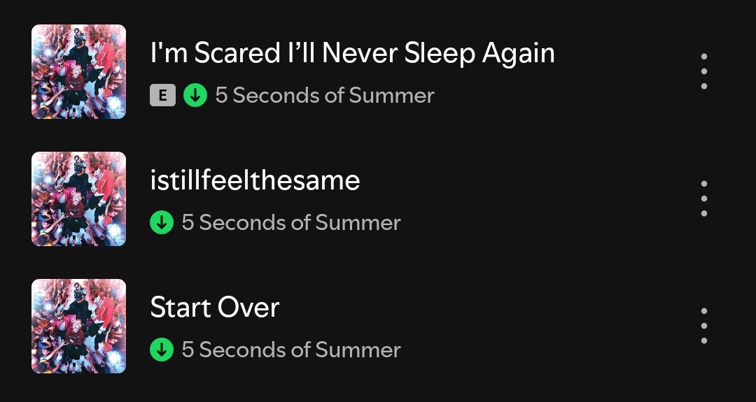 just me and these three songs on repeat