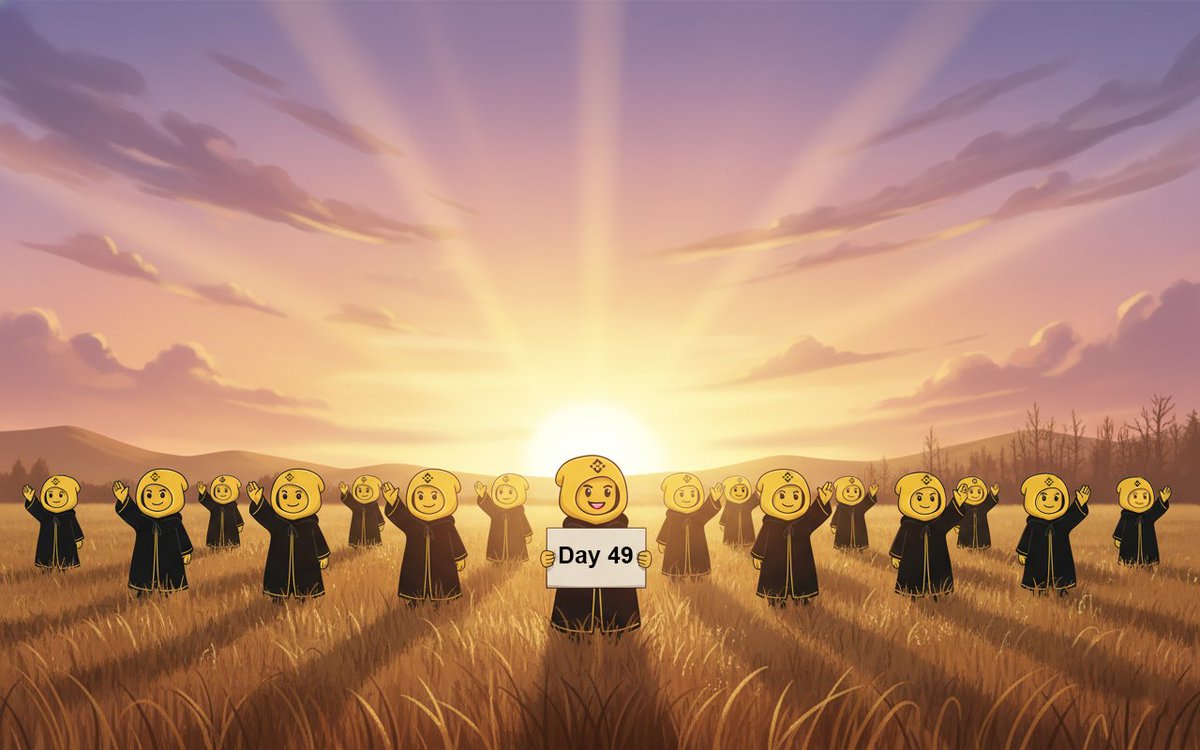 Day 49 : Saying hi to my hero <a href="/cz_binance/">CZ 🔶 BNB</a>, until he says hi back.

#Binancians