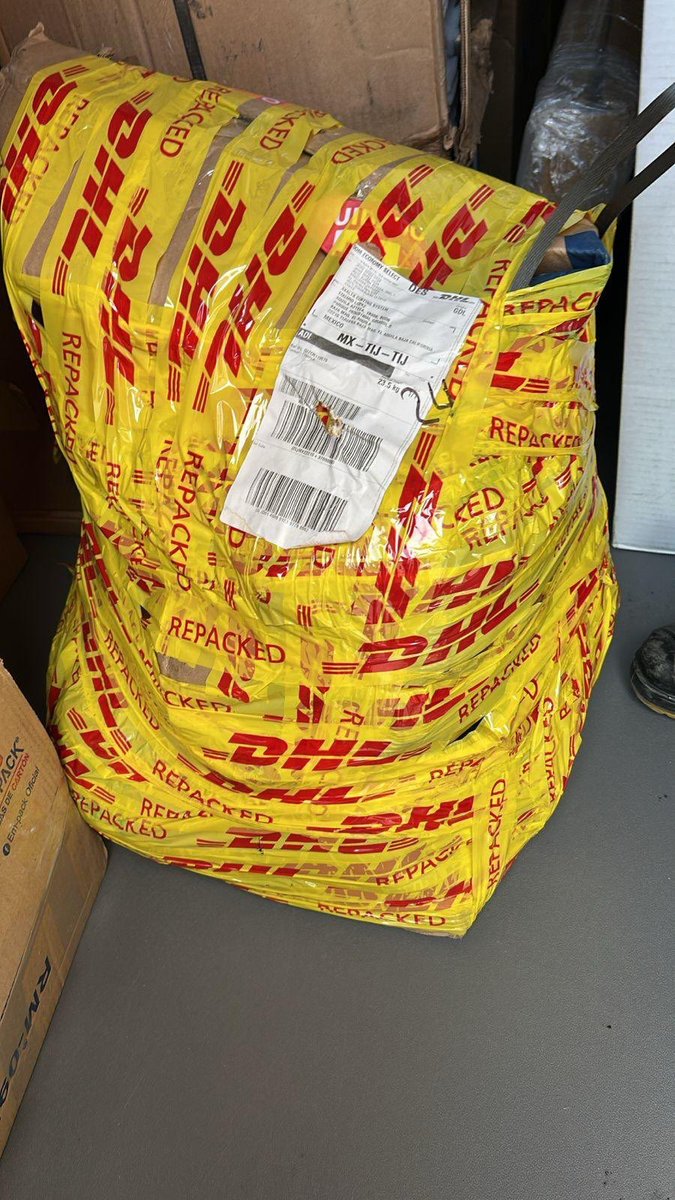 JL3710's tweet photo. @DHLUS this completely unacceptable.
Our package was returned destroyed, repacked, and taped over, nothing like the original condition we shipped it in. Our packaging was solid and protected - this is not even close to how it left our hands.

We need answers and support ASAP. https://t.co/tAPWxcjx6a