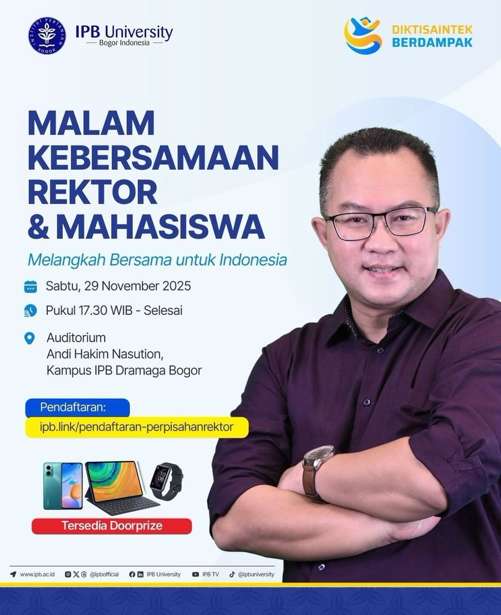 SSP_Phyta's tweet image. Yaaah, Pak Arif akhirnya mau selesai ya jadi rektornya? 🥲 Ikutan sedih krn beliau udah cukup lama menjabat &amp;amp; keliatan banyak perubahan sejak kepemimpinannya.

Mungkin sekarang beliau mau konsen jadi Kepala BRIN ya? 🤔