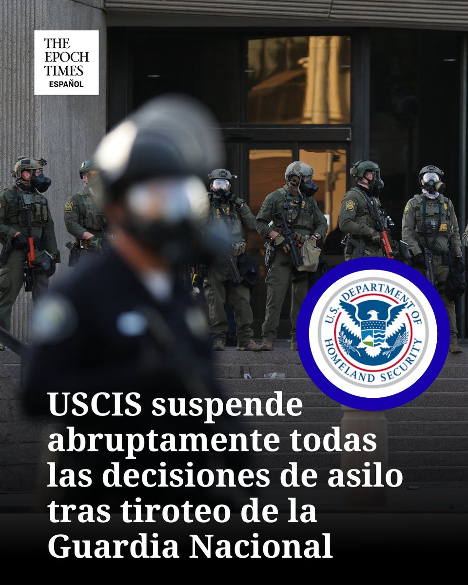 EpochTimesEs's tweet image. "La seguridad del pueblo estadounidense es siempre lo primero", afirmó el director de la agencia, Joseph B. Edlow
#USCIS #Asilo #TiroteoGuardiaNacional #AlertaMigratoria #NoticiasMigratorias #SuspensiónDeAsilo #InmigraciónEEUU #ÚltimaHora #Migración
  🔴Lee más aquí👉