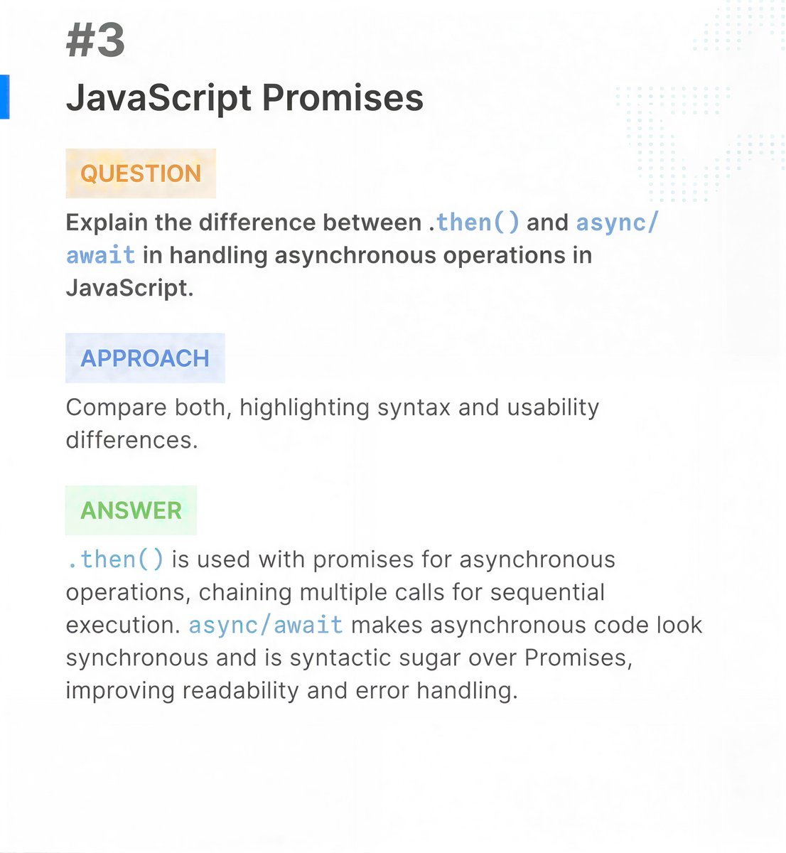 11xcoder's tweet image. 🚀 Ace Your Front-End Interview!
Ready to land that dream front-end developer role? 💪 Technical interviews can be challenging, but with the right preparation, you can confidently showcase your skills.

#FrontendInterview #WebDeveloper #JavaScript