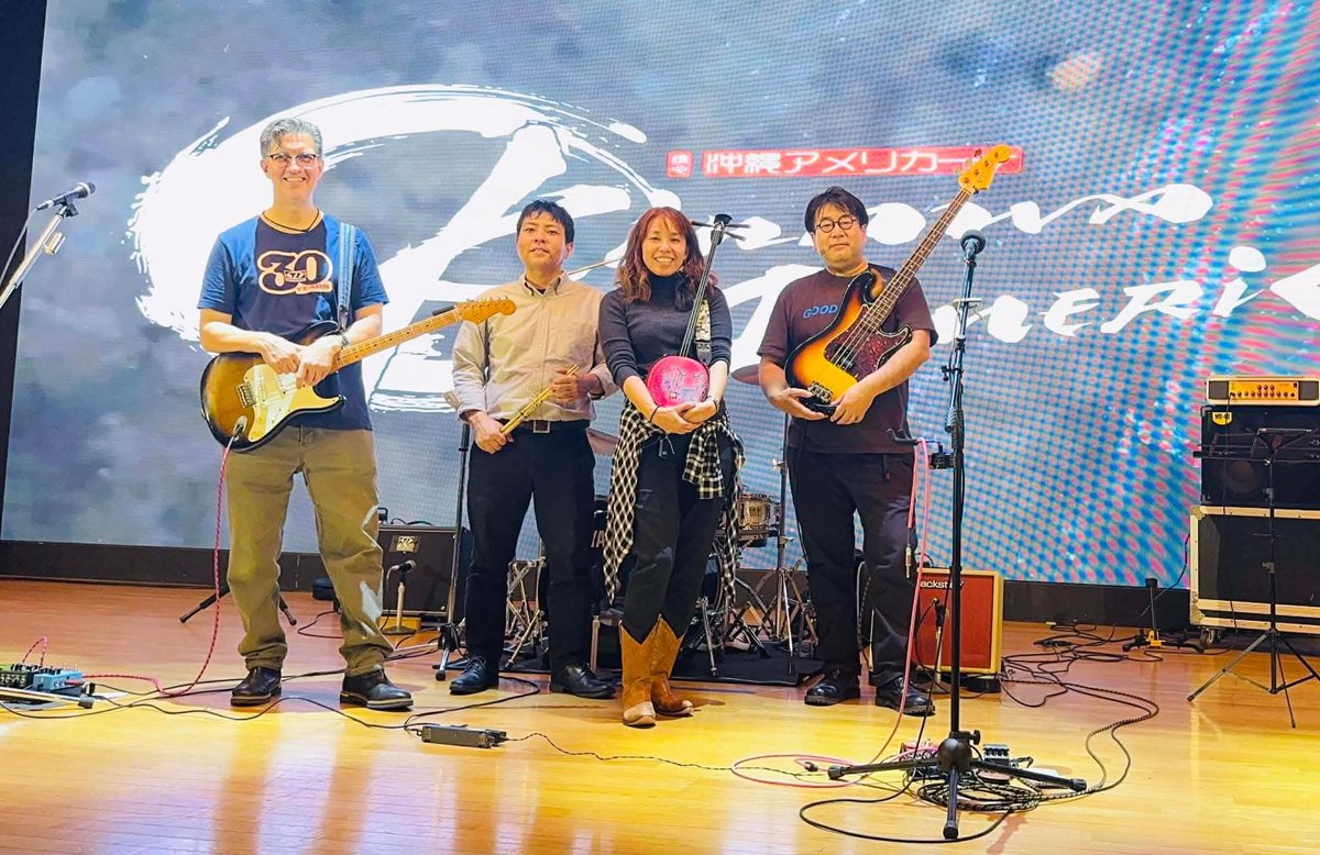 tengandr's tweet photo. 昨日は沖縄アメリカーナでドラム演奏しました！
とても楽しかったです！
ありがとうございました！ https://t.co/E43OC0AiZr