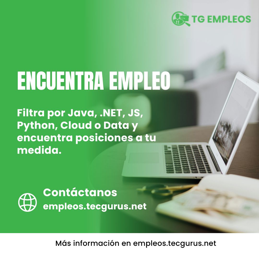 tecgurusnet's tweet image. Impulsa tu carrera en T.I. 🚀
Encuentra vacantes en Java, .NET, JS, Python, Cloud y más, a la medida de tu perfil.
Postúlate en 👉 buff.ly/cCwFZn6