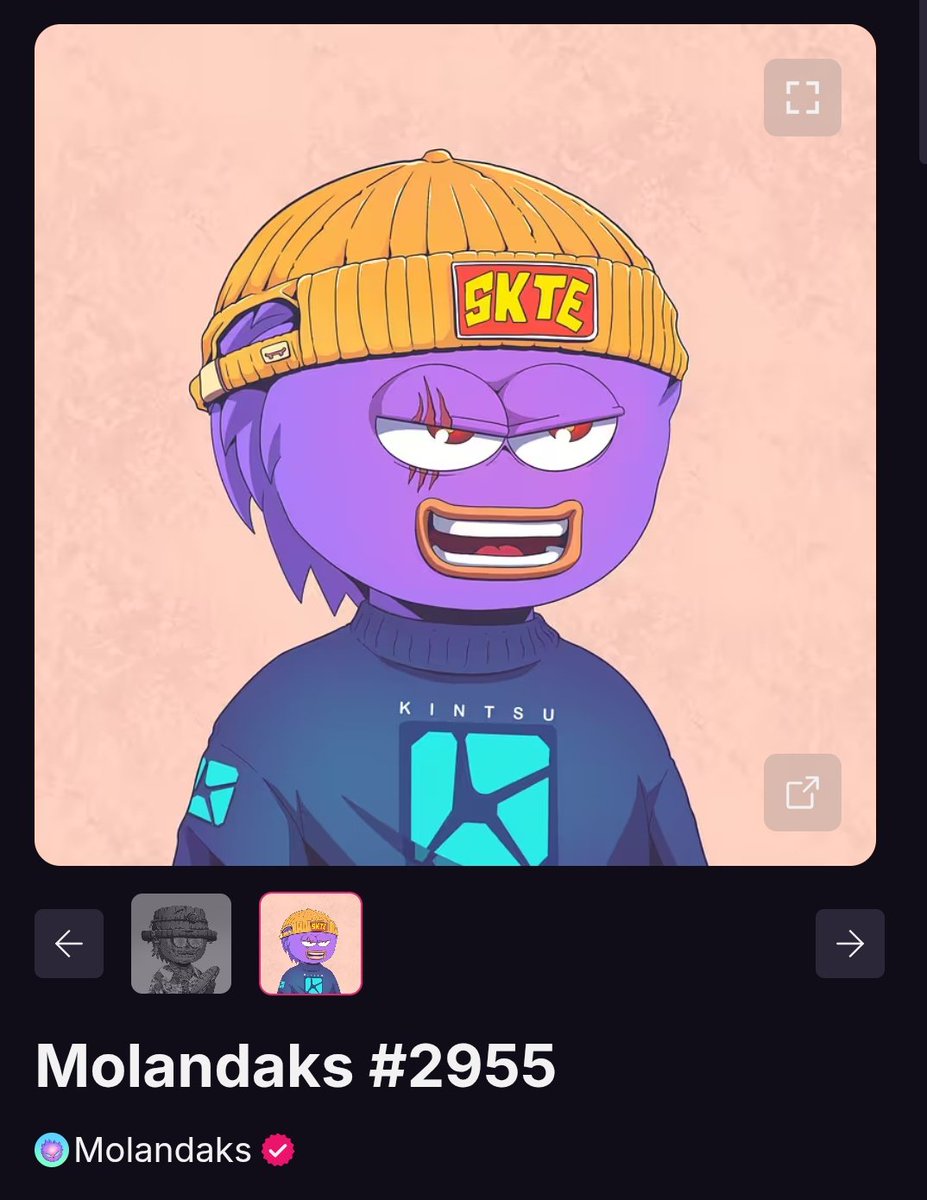 Just minted my free Molandak Kintsu-marked NFT , Massive shoutout to the @Molandak team for cooking non-stop: 🔥

$DAK airdrop loading any day now.

$ALLOCA launching Dec 1st with staking rewards incoming,

Also a 1.25× <a href="/Kintsu/">Kintsu</a> Points boost just for holding this marked beast.💎💜