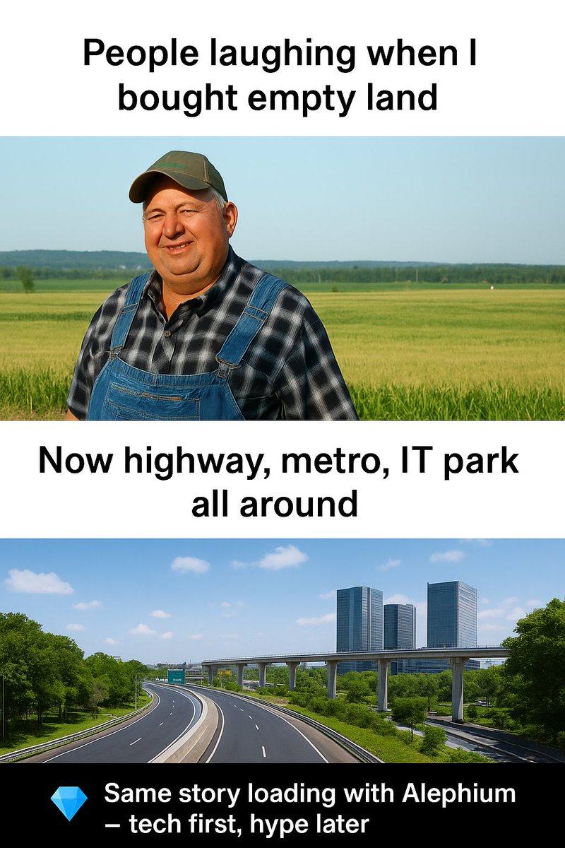 _iamsraju's tweet image. Phase 1 roads are built — fast, scalable infrastructure ready. 🛣️

Phase 2 brings the ecosystem: dApps, builders, infra partners + fees to stakers &amp;amp; burn.

Road → mall → IT park → land value explodes. 📈
#Alephium is entering that stage now. 🚀