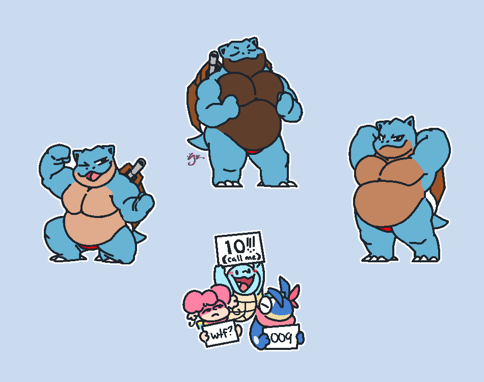 SketchiJay's tweet photo. I was pretty grateful for that Blastoise trend~ ✨🐢 https://t.co/SDZPvKbfPc