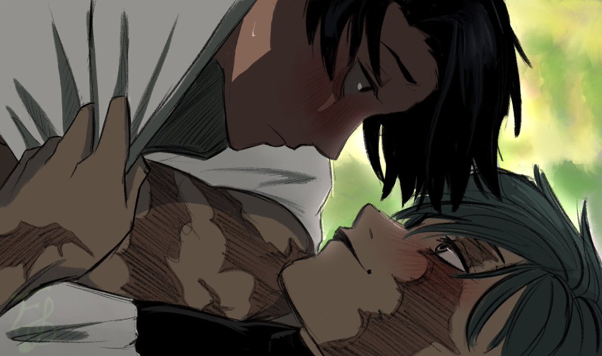 EchoSong971's tweet image. Training
———————
#yutamaki #ytmk #yutaokkotsu #makizenin #jjk #JujutsuKaisen #art #fanart