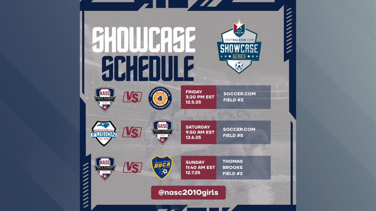 The countdown is on for our next club tournament! One week away! <a href="/northalabamasc/">North Alabama SC</a>