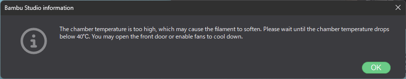 高温チャンバーで印刷すると最近調子悪い