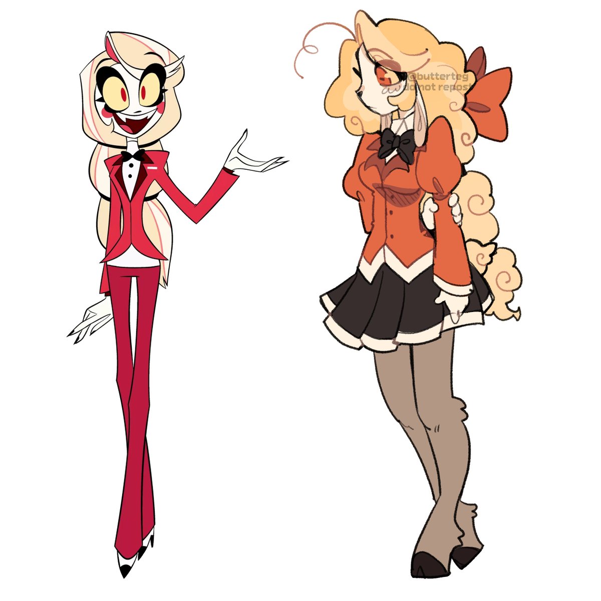 butterteg's tweet image. no im not watching the show sorry i was just bored

#hazbinhotel #charliemorningstar